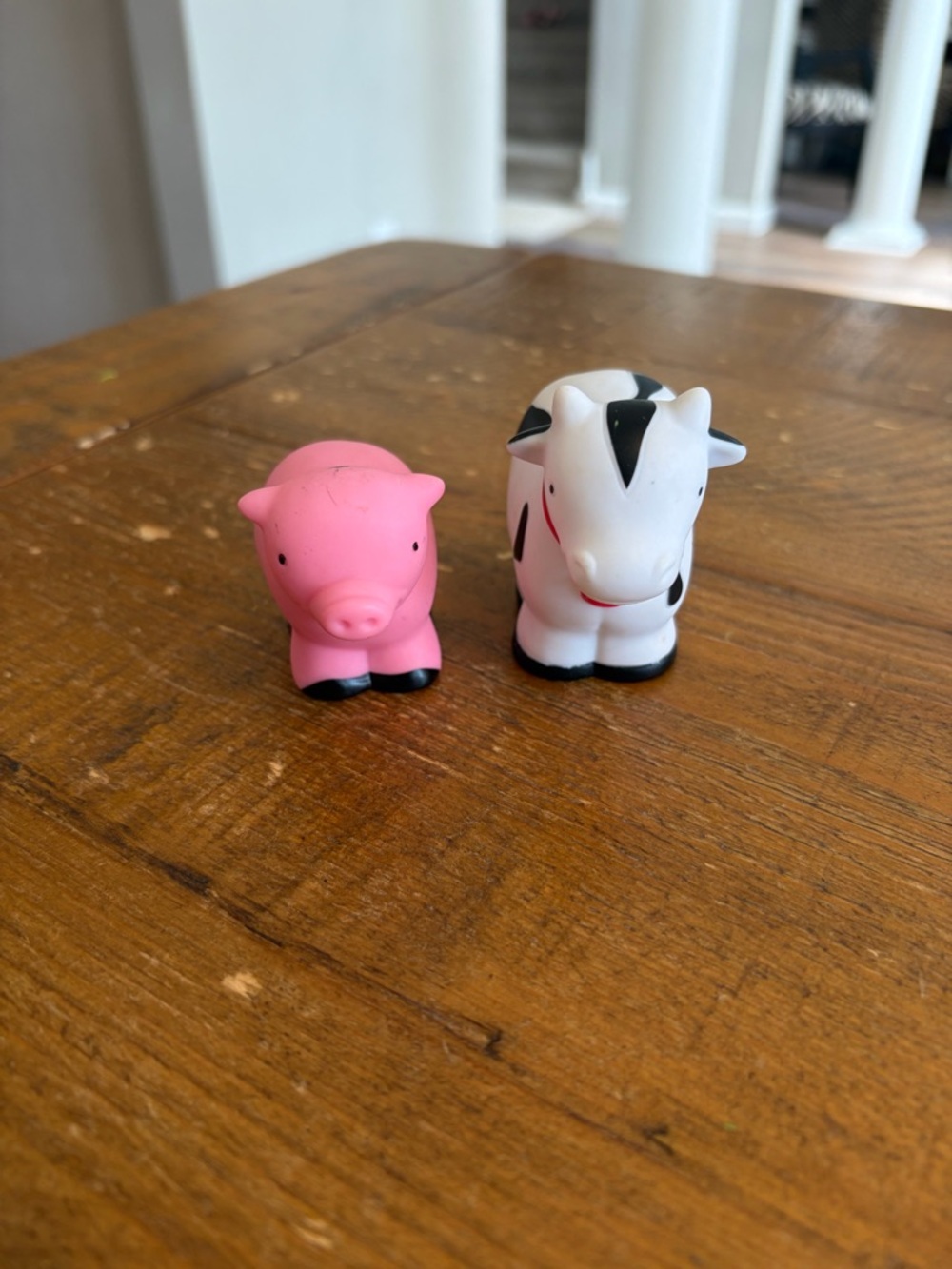 Battat Big Red Barn Farmer And Farm Animals Lot Of 2 Farm Toddler Toy as is